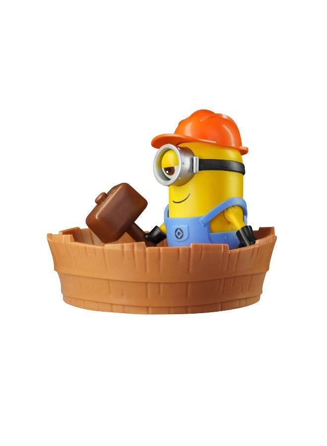 BLOKEES PreCool Stuart Minion Jelly Factory Model Kit | Buildable Despicable Me Action Figure with Hammer & Fruit Accessories | Collectible STEM Construction Toy for Kids Ages 4+ - Image 1